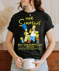 The simpsons 30th anniversary 1989 2019 thank you for memories Shirt