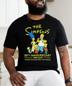 The simpsons 30th anniversary 1989 2019 thank you for memories Shirt