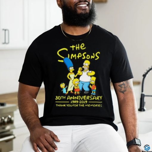 The simpsons 30th anniversary 1989 2019 thank you for memories Shirt