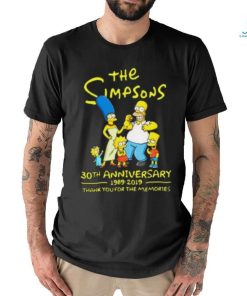 The simpsons 30th anniversary 1989 2019 thank you for memories Shirt