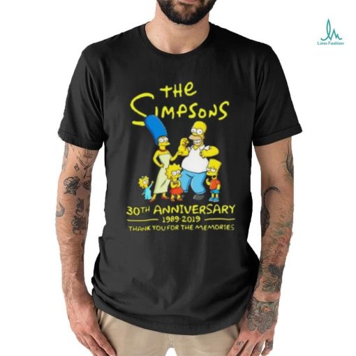The simpsons 30th anniversary 1989 2019 thank you for memories Shirt