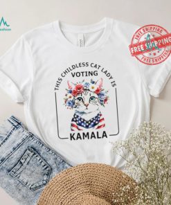 This childless cat lady is voting Kamala Harris election 2024 Shirt