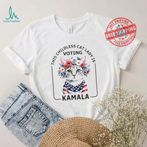 This childless cat lady is voting Kamala Harris election 2024 Shirt