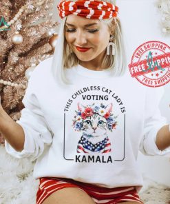 This childless cat lady is voting Kamala Harris election 2024 Shirt