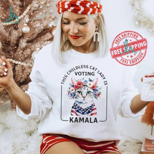 This childless cat lady is voting Kamala Harris election 2024 Shirt