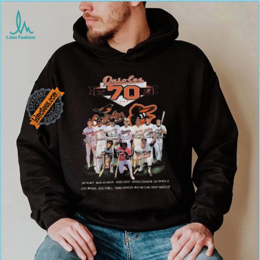 Top Baltimore orioles 70 years of legends from 1954 to 2024 shirt