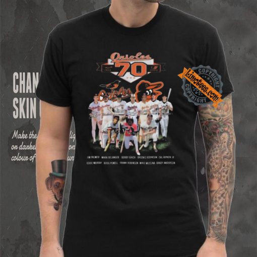 Top Baltimore orioles 70 years of legends from 1954 to 2024 shirt