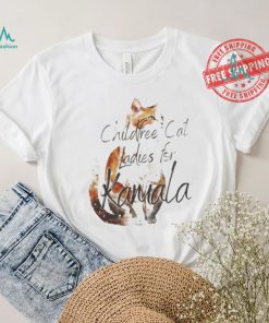 Top Childfree cat ladies for kamala vote for the kitty lady in 2024 shirt