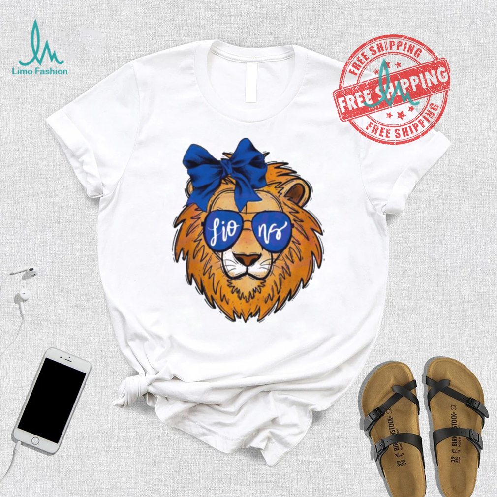 Top Lions mascot glasses football 2024 shirt Top Lions mascot glasses football 2024 shirt