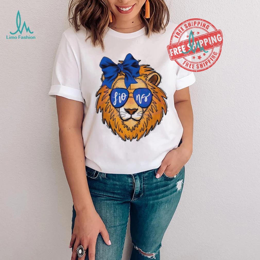 Top Lions mascot glasses football 2024 shirt Top Lions mascot glasses football 2024 shirt