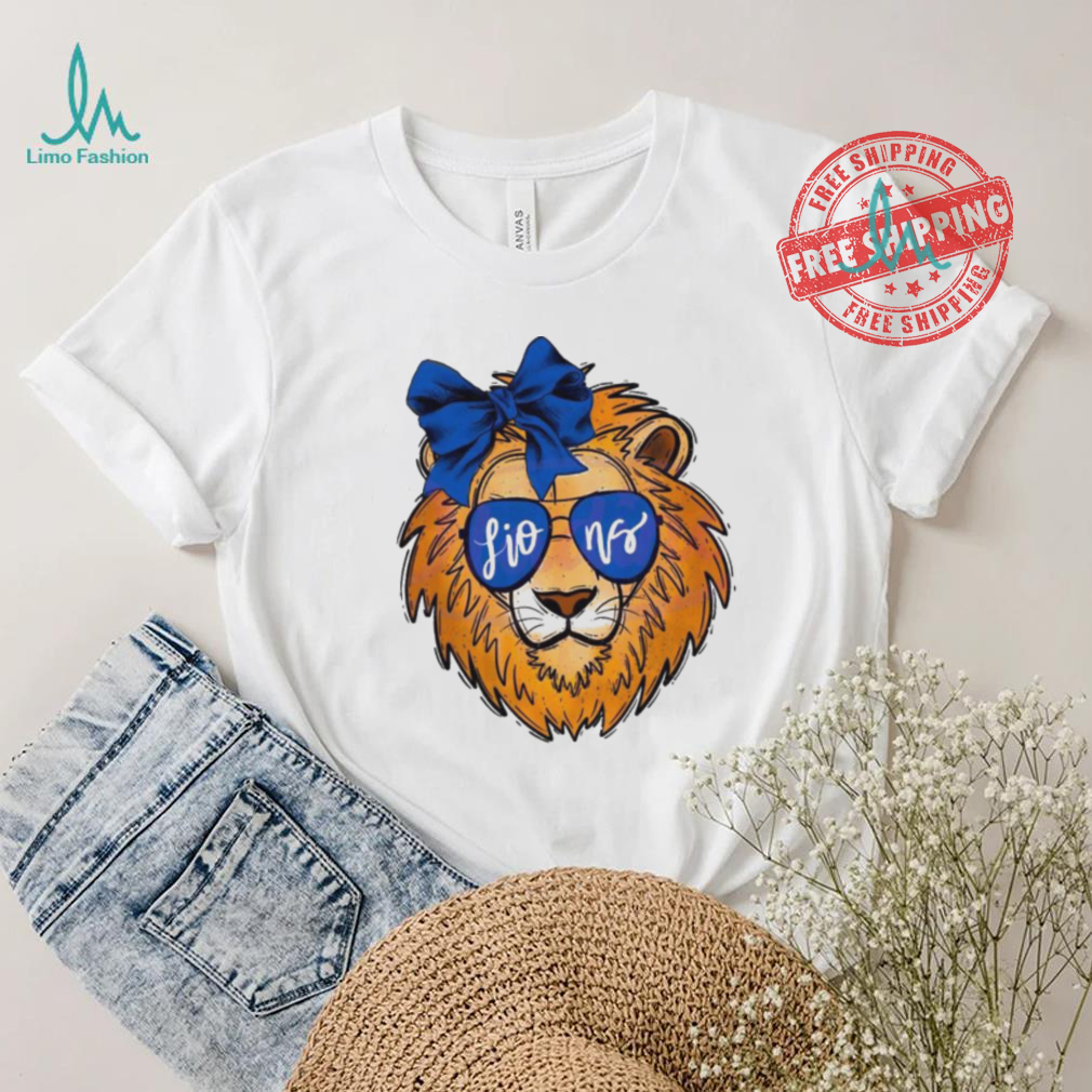 Top Lions mascot glasses football 2024 shirt Top Lions mascot glasses football 2024 shirt