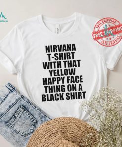 Top Teenhearts Nirvana T Shirt With That Yellow Happy Face Thing On A Black Shirt