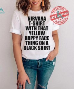 Top Teenhearts Nirvana T Shirt With That Yellow Happy Face Thing On A Black Shirt