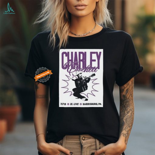 Tour Poster Charley Crockett In Harrisburg, PA On July 13, 2024 shirt