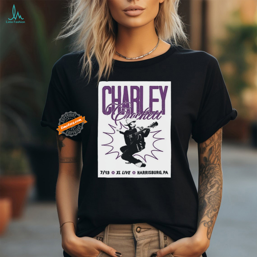 Tour Poster Charley Crockett In Harrisburg, PA On July 13, 2024 shirt Tour Poster Charley Crockett In Harrisburg, PA On July 13, 2024 shirt