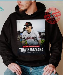 Travis Bazzana Cleveland Guardians No. 1 Pick 2 B Oregon State shirt