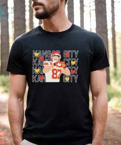 Travis kelce heart hands Kansas city Football shirt