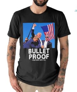 Trending Trump Shot Assassination Attempt Bullet Proof Fist Raised T shirt