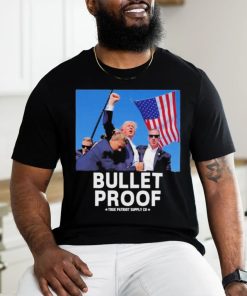 Trending Trump Shot Assassination Attempt Bullet Proof Fist Raised T shirt