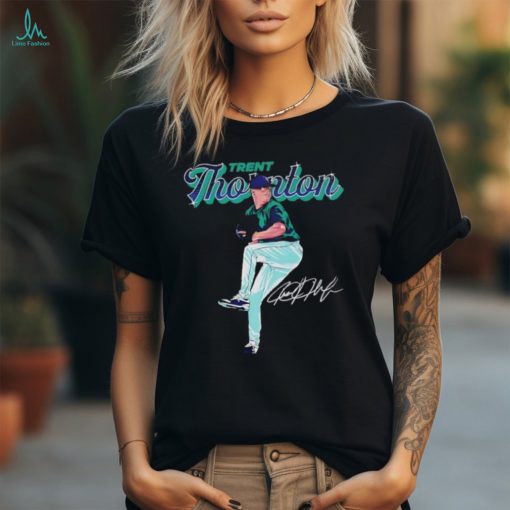 Trent Thornton Seattle Mariners baseball MLB player signature shirt