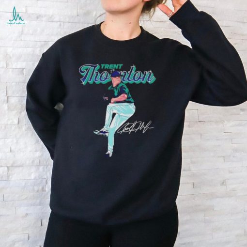 Trent Thornton Seattle Mariners baseball MLB player signature shirt