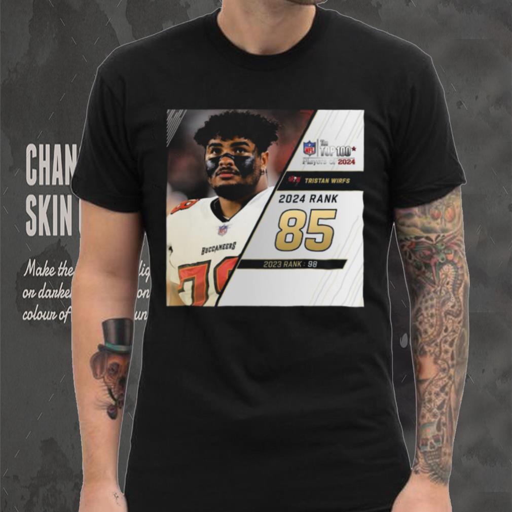 Tristan Wirfs Rank 85 The NFL Top 100 Player Of 2024 T Shirt Tristan Wirfs Rank 85 The NFL Top 100 Player Of 2024 T Shirt