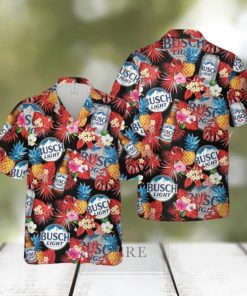 Tropical Busch Light Hawaiian Shirts For Women