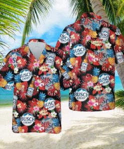 Tropical Busch Light Hawaiian Shirts For Women