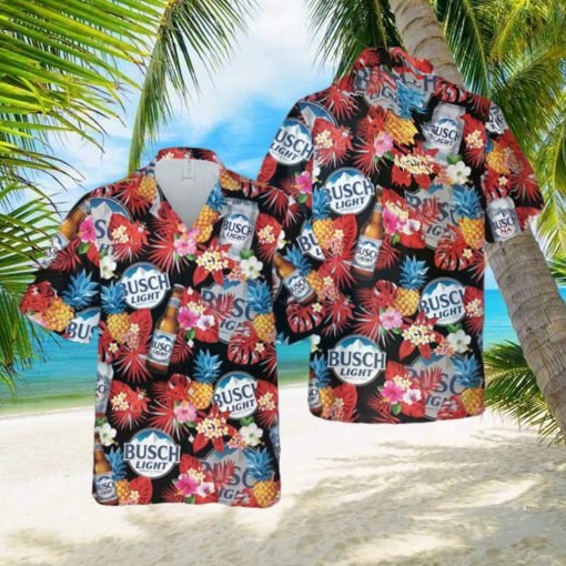 Tropical Busch Light Hawaiian Shirts For Women