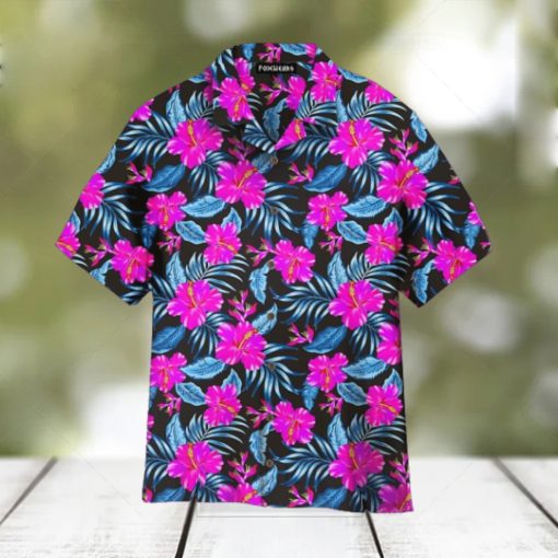 Tropical Flowers Hibiscus Trendy Hawaiian Shirt For Aloha Shirt