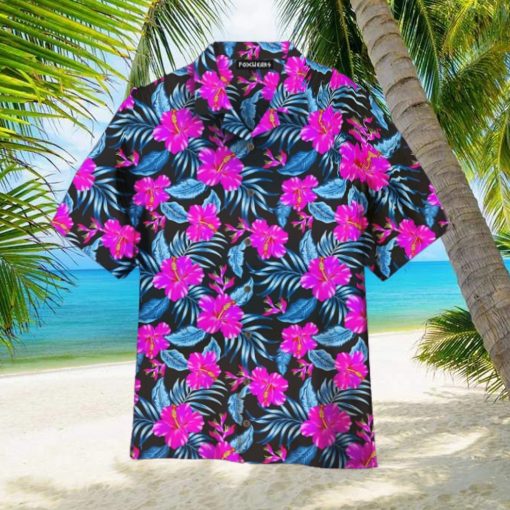 Tropical Flowers Hibiscus Trendy Hawaiian Shirt For Aloha Shirt