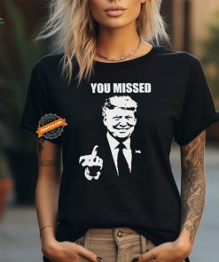 Trump 2024 You Missed Butler Pa Rally Patriotic Flag Vintage T Shirt
