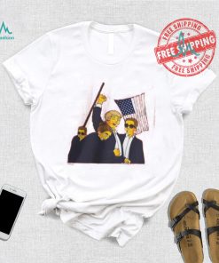 Trump Assassination Shirt Fight Donald Trump Shirt Trump Fist Pump Shirt Trump 2024 Tee