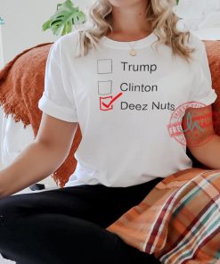 Trump Clinton deez nuts checkbox shirt