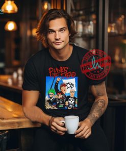 Trump Fight x Hard Rock style punks not dead shirt