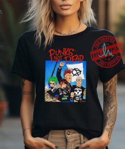 Trump Fight x Hard Rock style punks not dead shirt