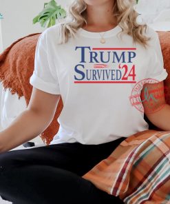 Trump Survived 24 Ladies Boyfriend Shirt