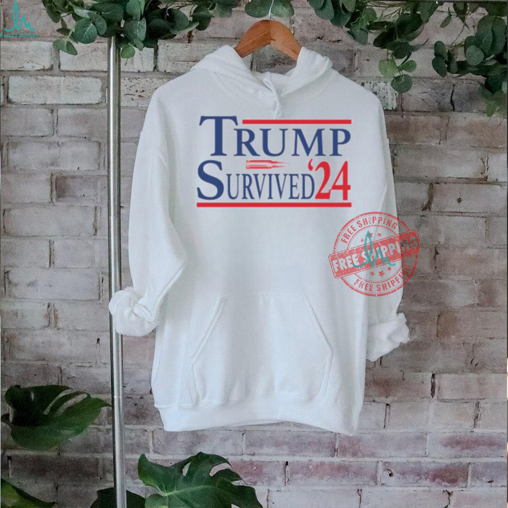 Trump Survived 24 Ladies Boyfriend Shirt Trump Survived 24 Ladies Boyfriend Shirt