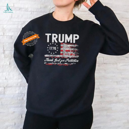 Trump Thank God For Protection President Donald Trump T Shirt