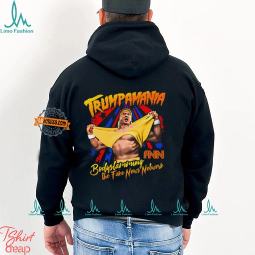 Trump Wrestling Meme Fake News Trumpamania Shirt