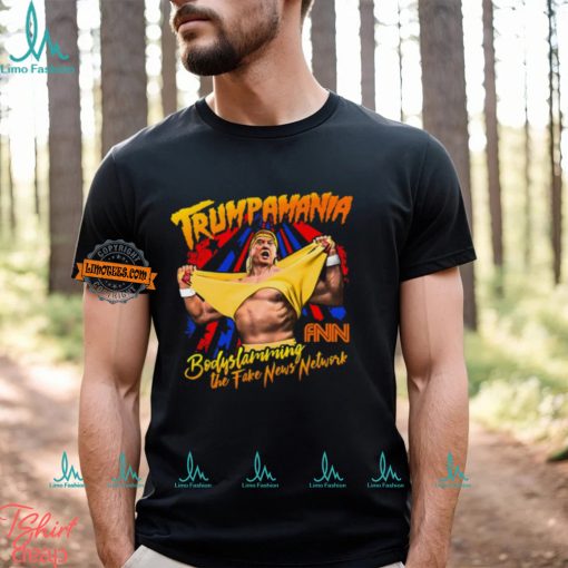 Trump Wrestling Meme Fake News Trumpamania Shirt