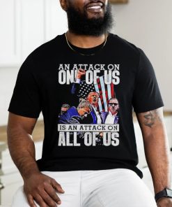 Trump rally an attack on all of us is an attack on all of us shirt, hoodie, sweater, long sleeve and tank top Trump rally an attack on all of us is an attack on all of us shirt