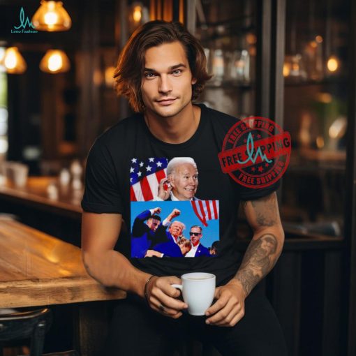 Trump shot attempted assassination shooting Biden worried split shirt