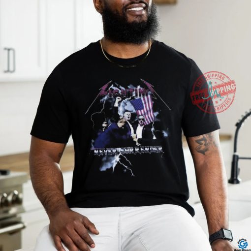 Trump shot fighting never surrender revolution vintage shirt