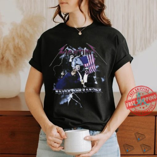 Trump shot fighting never surrender revolution vintage shirt