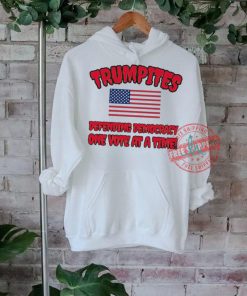 Trumpites defending democracy one vote at a time American flag shirt