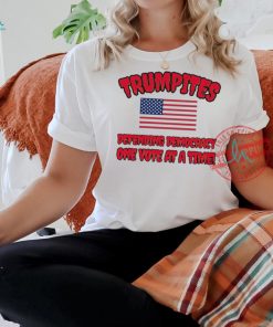 Trumpites defending democracy one vote at a time American flag shirt