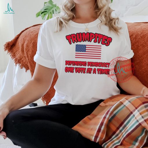 Trumpites defending democracy one vote at a time American flag shirt