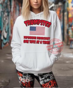 Trumpites defending democracy one vote at a time American flag shirt