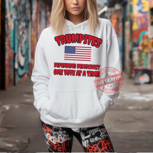 Trumpites defending democracy one vote at a time American flag shirt